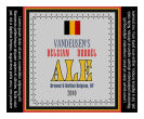Belgian Square Text Beer Labels